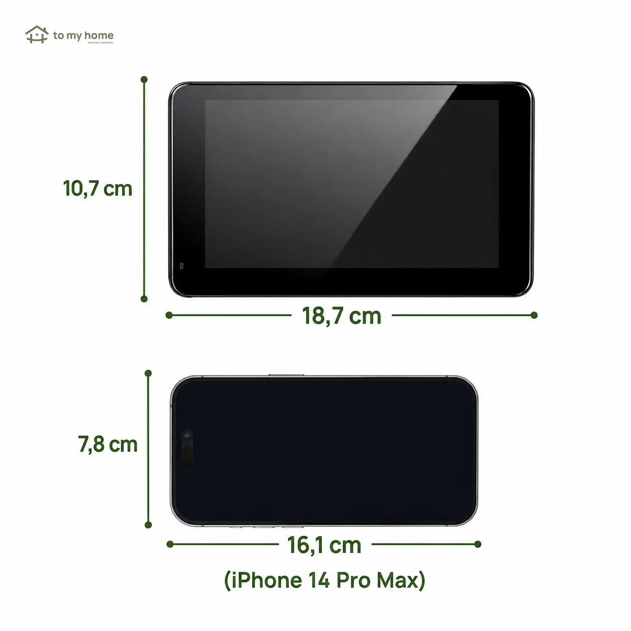 Monitor CarPlay veicular de 7 polegadas com espelhamento, áudio Bluetooth e câmera noturna para Android e iPhone para uso diário no carro