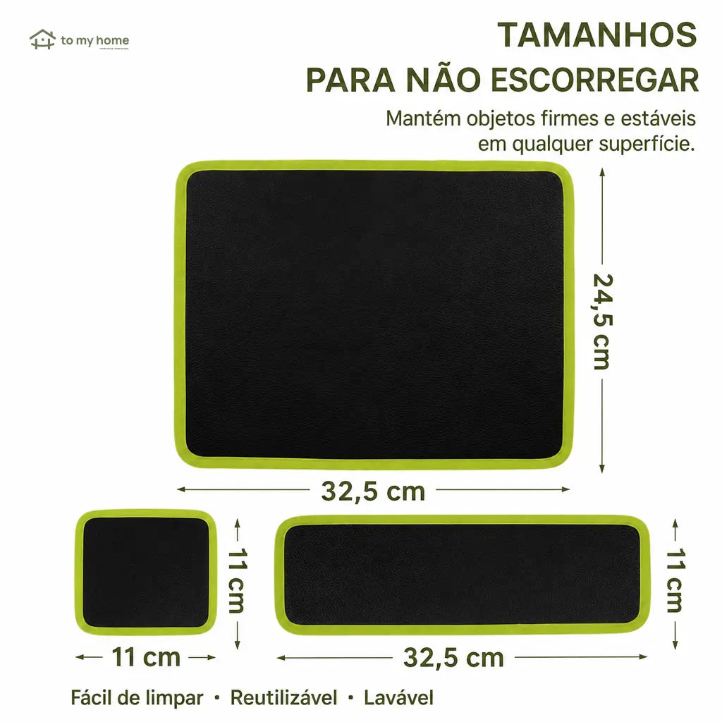 Kit com 3 tapetes magnéticos flexíveis em PVC antiderrapante para organizar ferramentas, parafusos e porcas na oficina e garagem