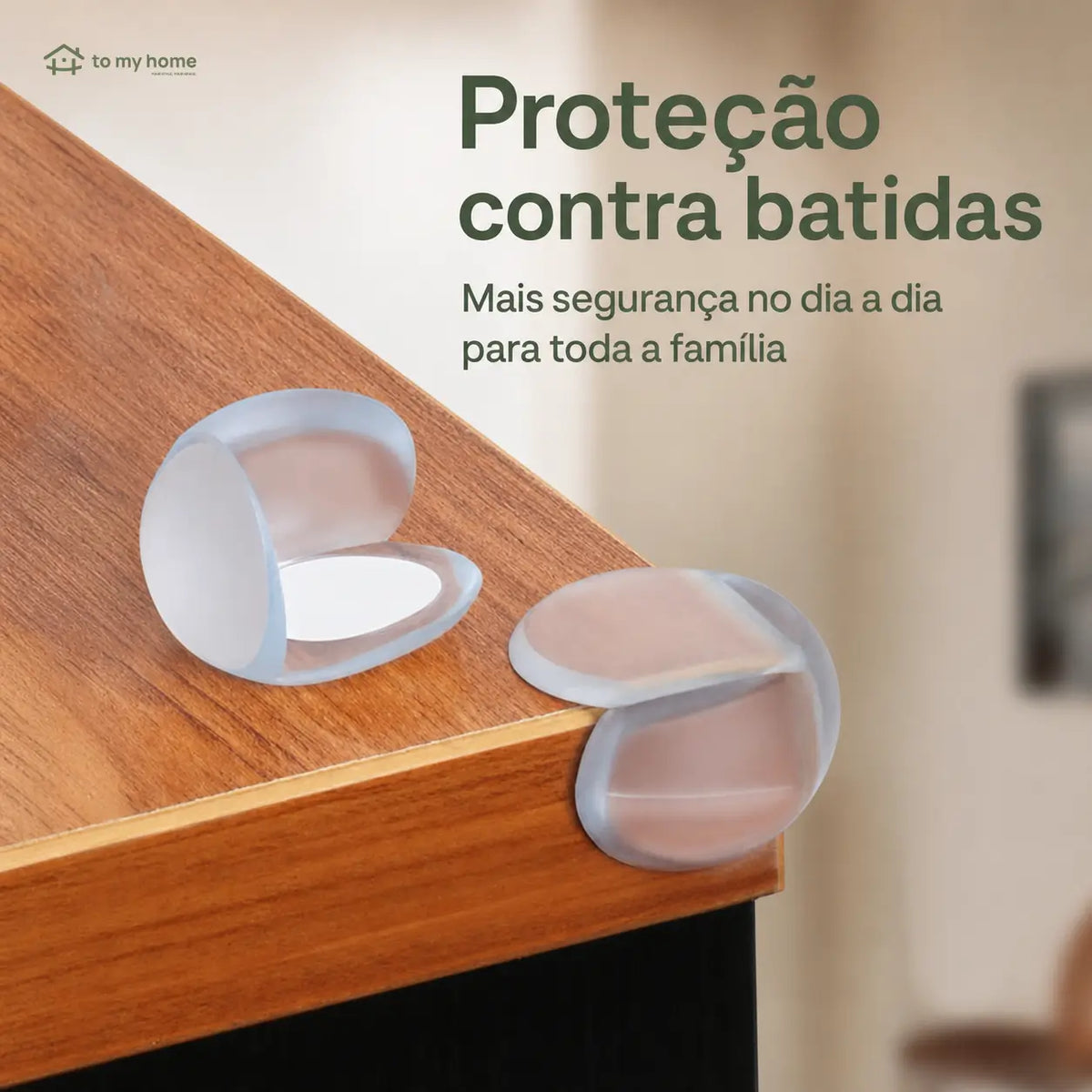 Protetor de quina transparente em PVC com adesivo forte para segurança infantil em mesas, móveis e cantos afiados da casa diária