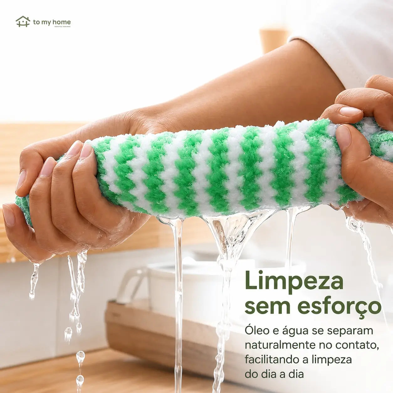 Kit 10 panos de microfibra listrados superabsorventes para cozinha, louças e limpeza sem fiapos nem marcas, reutilizáveis e laváveis