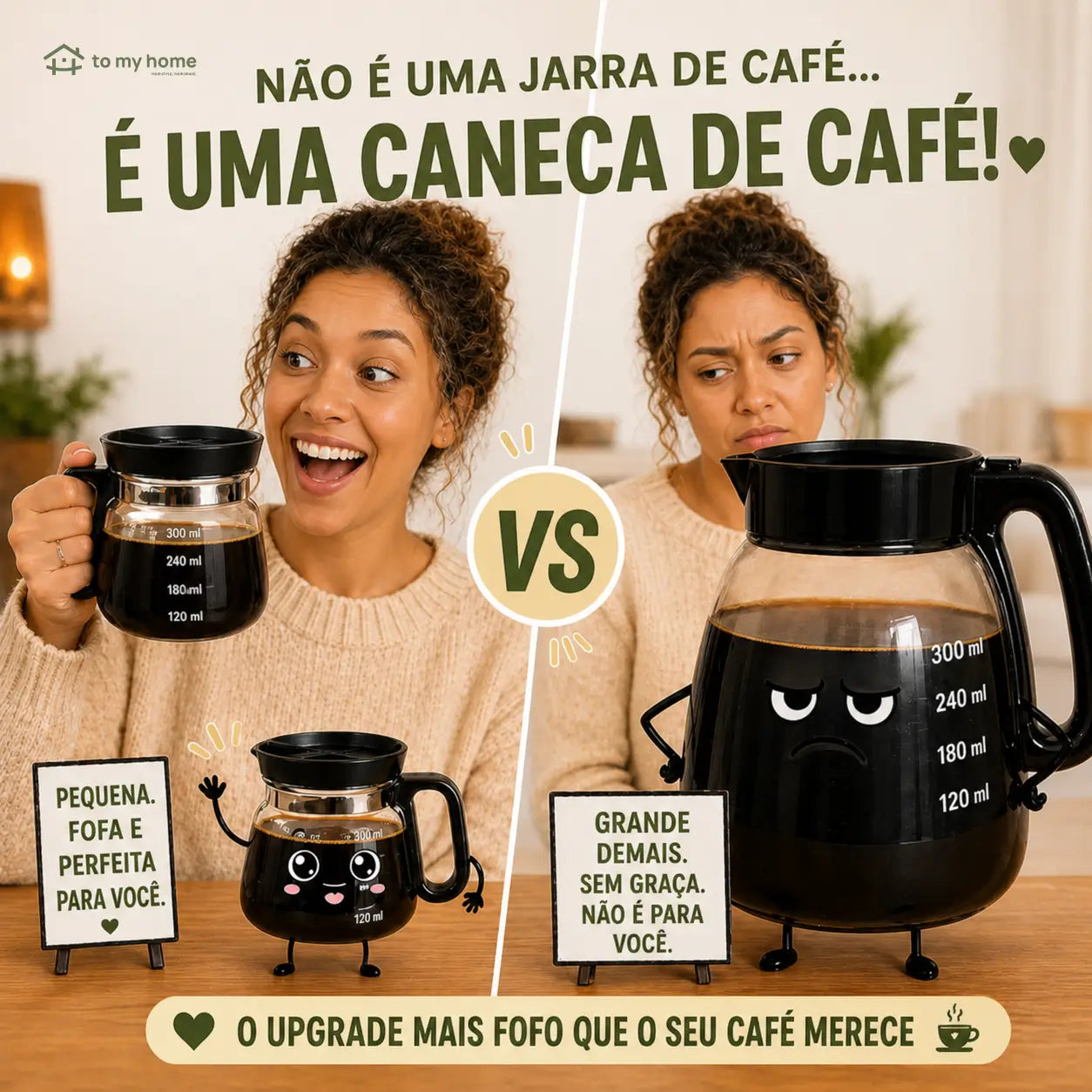 Caneca compacta de vidro 473 ml (16 oz) estilo cafeteira com tampa para presentear quem ama café e bebidas quentes no dia a dia