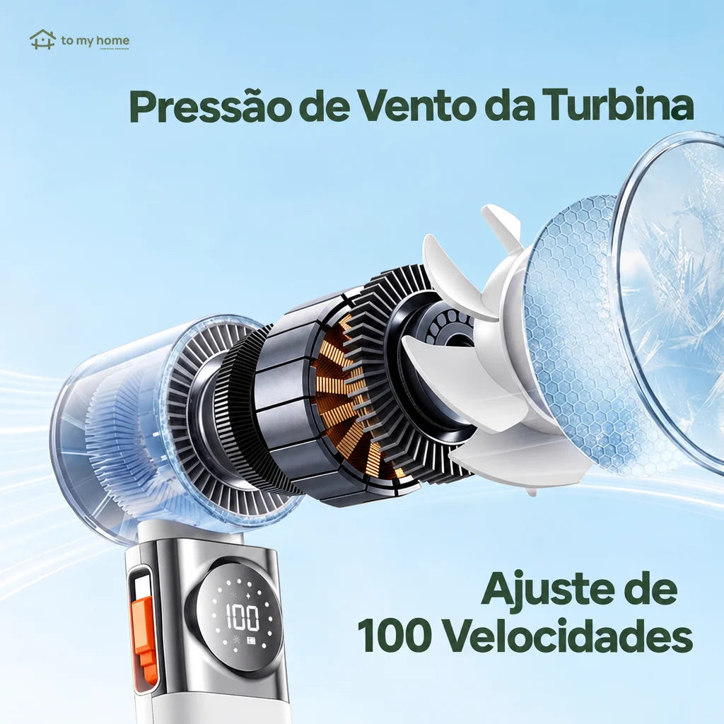Mini ventilador portátil 7 em 1 com 100 velocidades