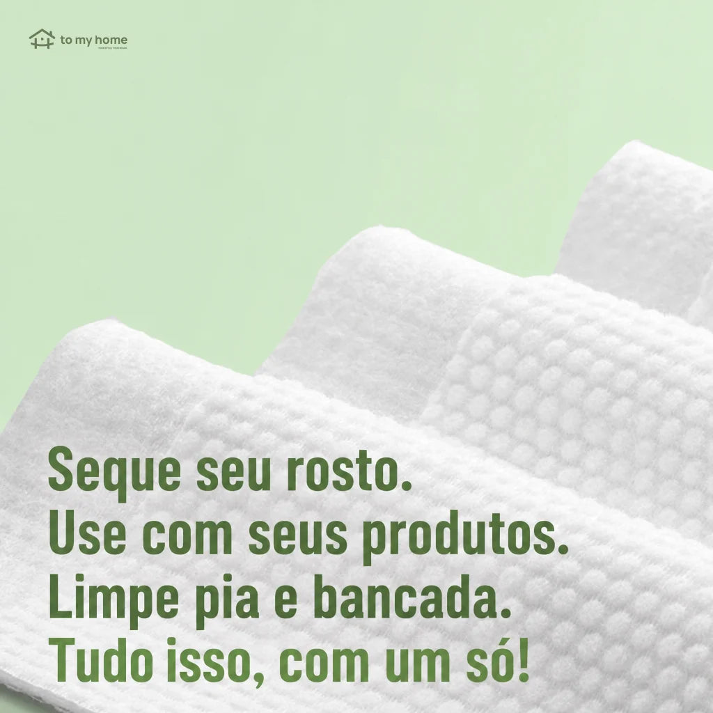Toalhas faciais descartáveis ultramacias sem fragrância, biodegradáveis e absorventes para limpeza diária, maquiagem e pele sensível