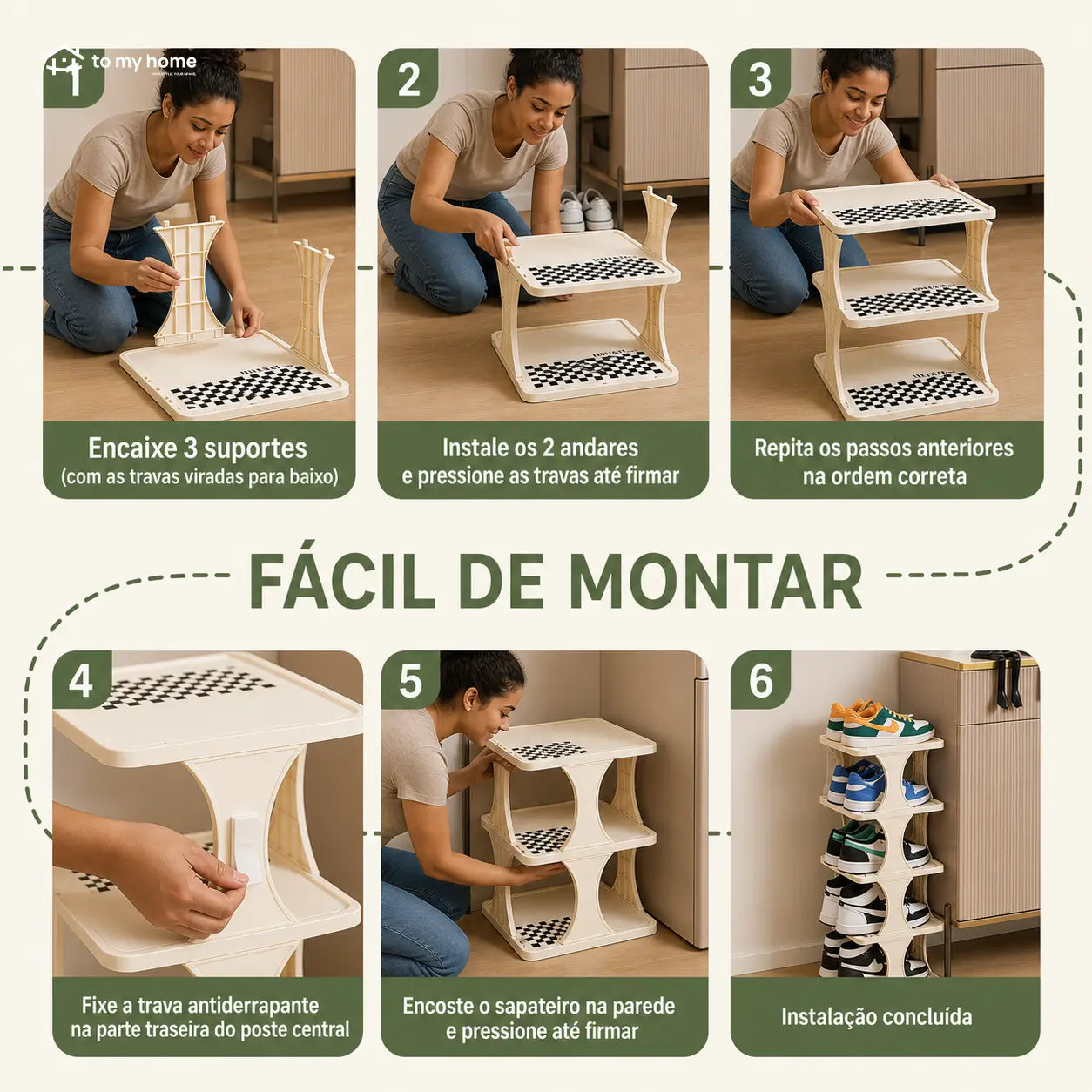 Organizador de sapatos vertical com prateleiras ajustáveis, sapateira economiza espaço para quarto, banheiro, garagem ou escritório e montagem prática sem ferramentas