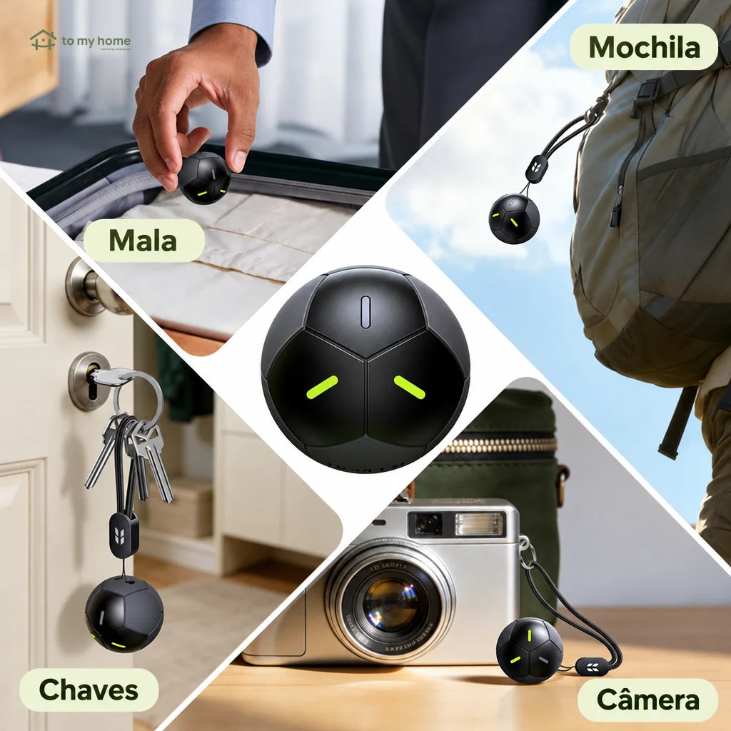 Rastreador Bluetooth com alarme para chaves e malas