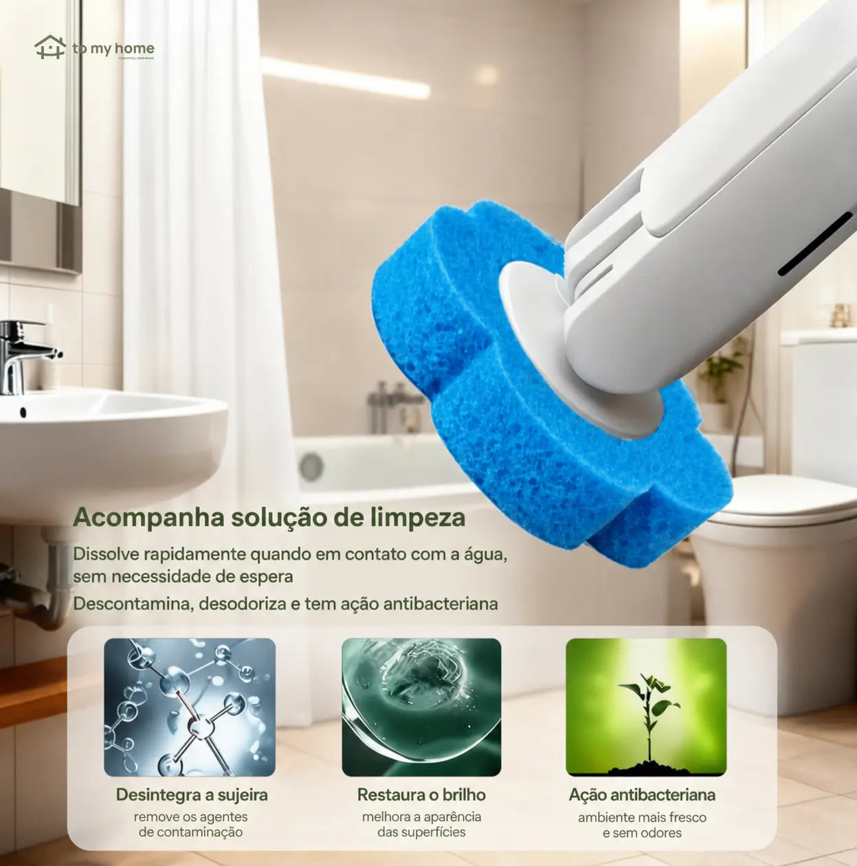 Kit de escova sanitária descartável de parede com 24 refis perfumados e troca sem contato para banheiro, pia, banheira e ralos