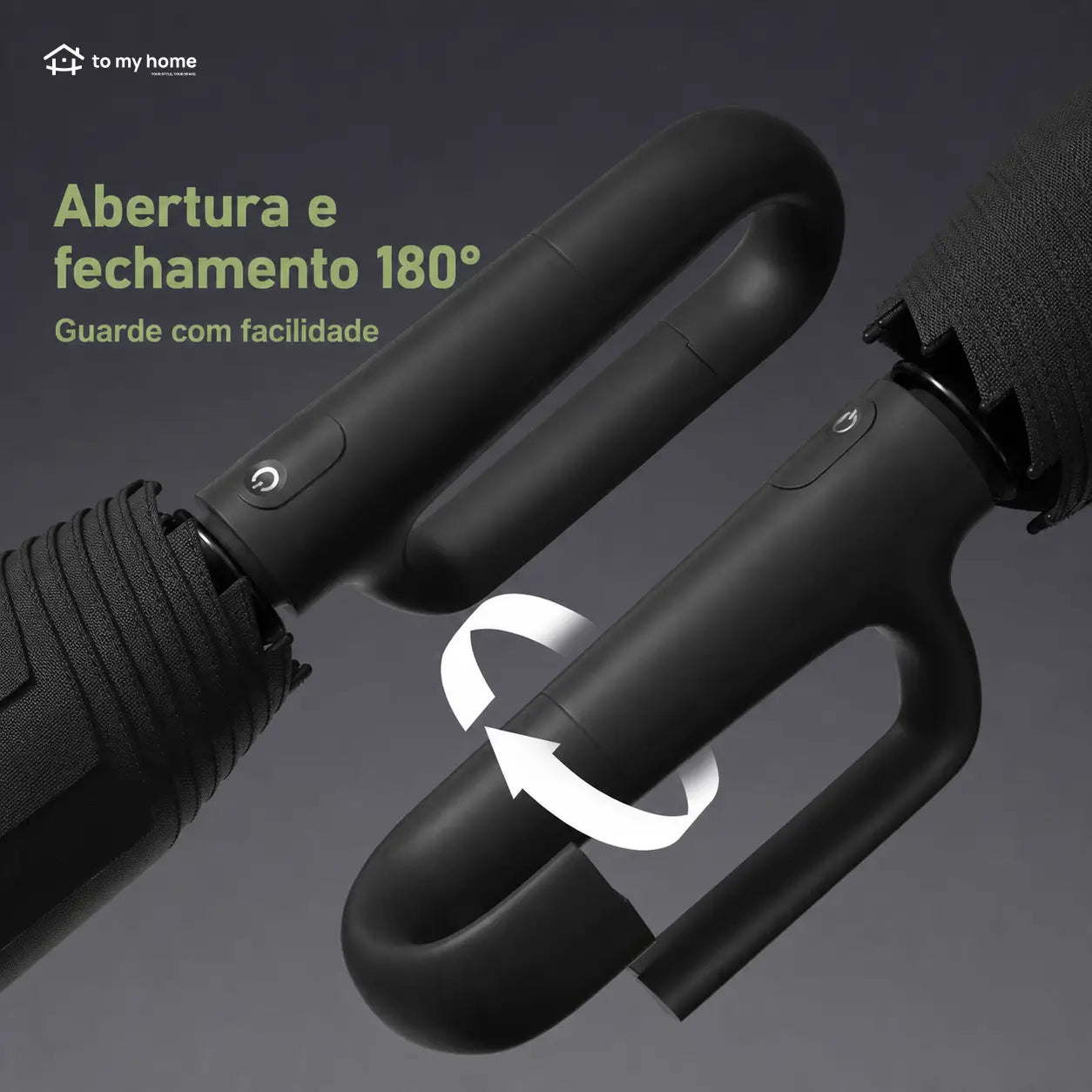 Guarda-chuva dobrável automático com 10 varetas, resistente ao vento e à chuva, com alça para levar na bolsa todos os dias