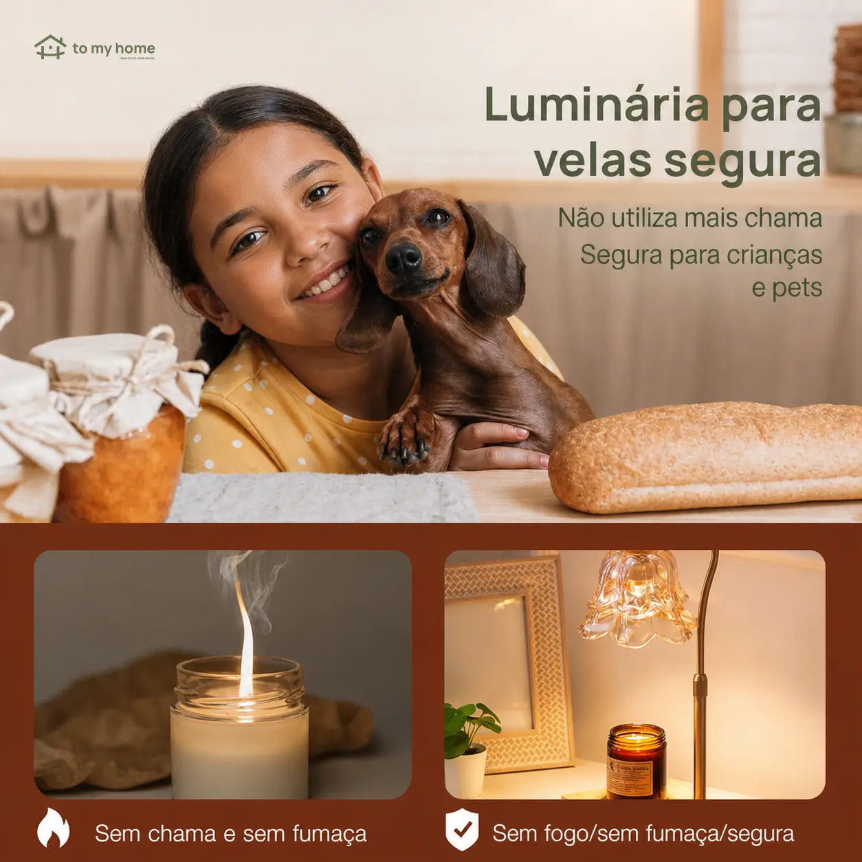 Luminária para derreter vela aromática com design lírio-do-vale, 2 lâmpadas e regulagem de altura para presentear em aniversários, Natal e Dia das Mães