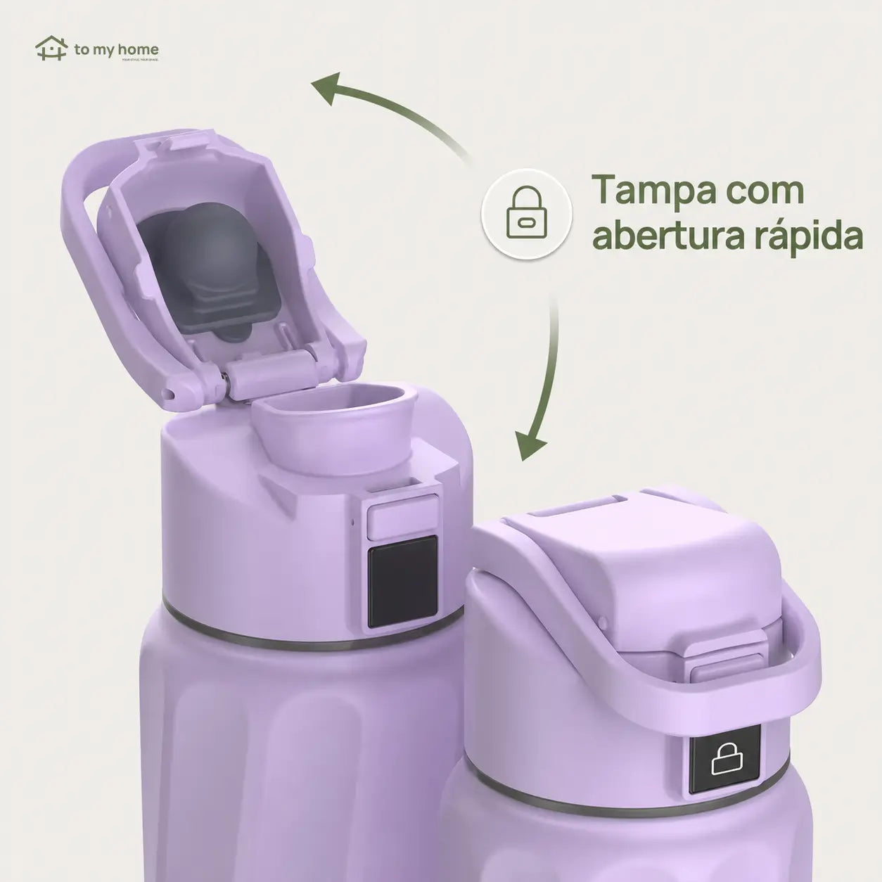 Garrafa térmica inteligente em aço inox com app, LED e lembrete de hidratação para academia, viagem e rotina diária sem vazamentos