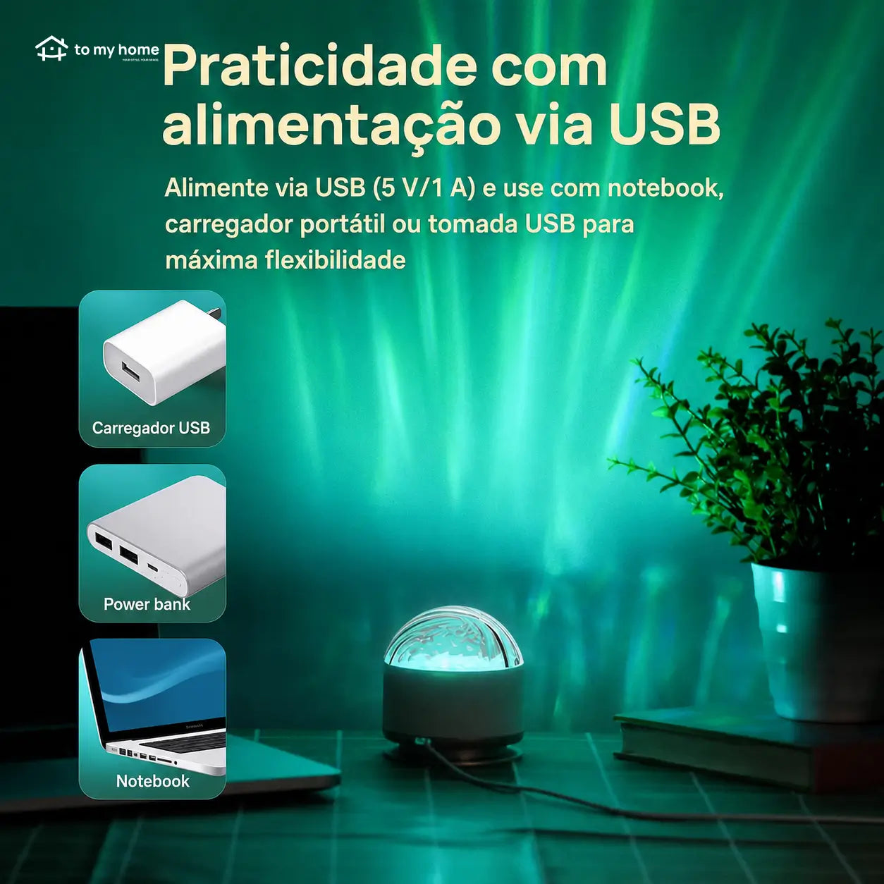 Projetor de luz noturna com ondas do mar e aurora, 7 cores e controle remoto para quarto infantil e momentos relaxantes