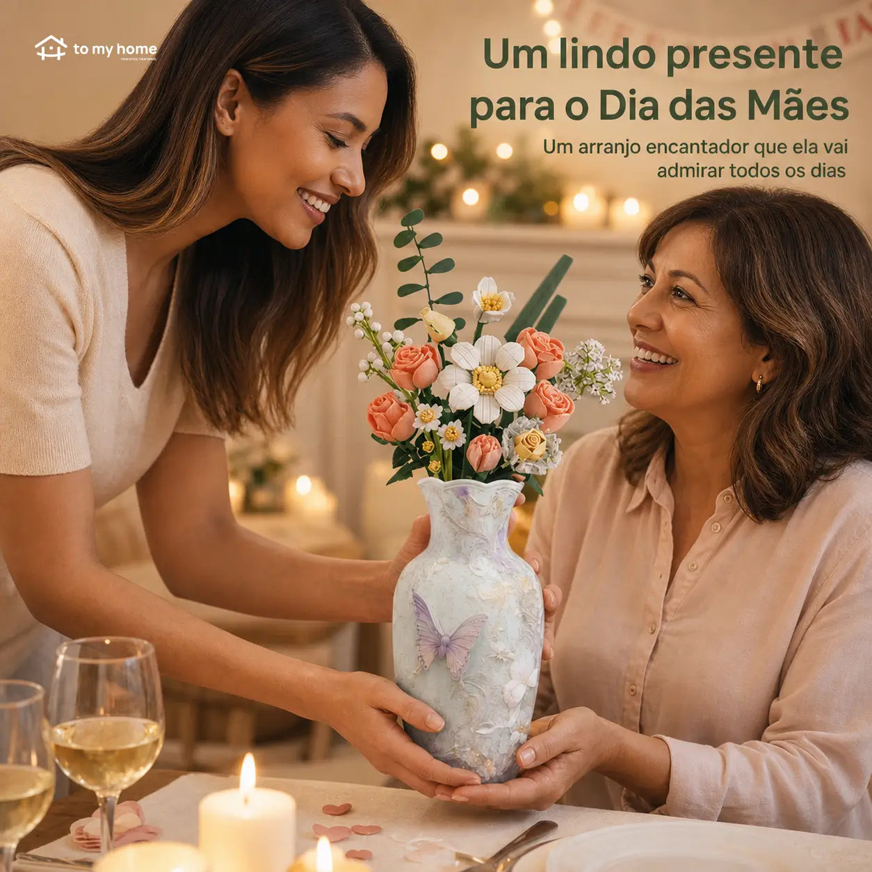 Vaso quebra-cabeça 3D com 160 peças e copo removível para flores, decoração de mesa e presente criativo adulto para momentos em família