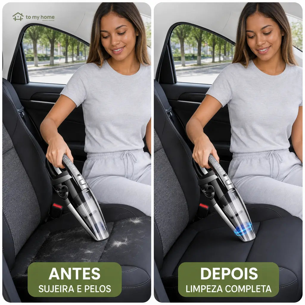 Aspirador de pó portátil sem fio com sucção forte e acessórios para limpar carro, sofá, teclado, pelos de pets e migalhas no dia a dia