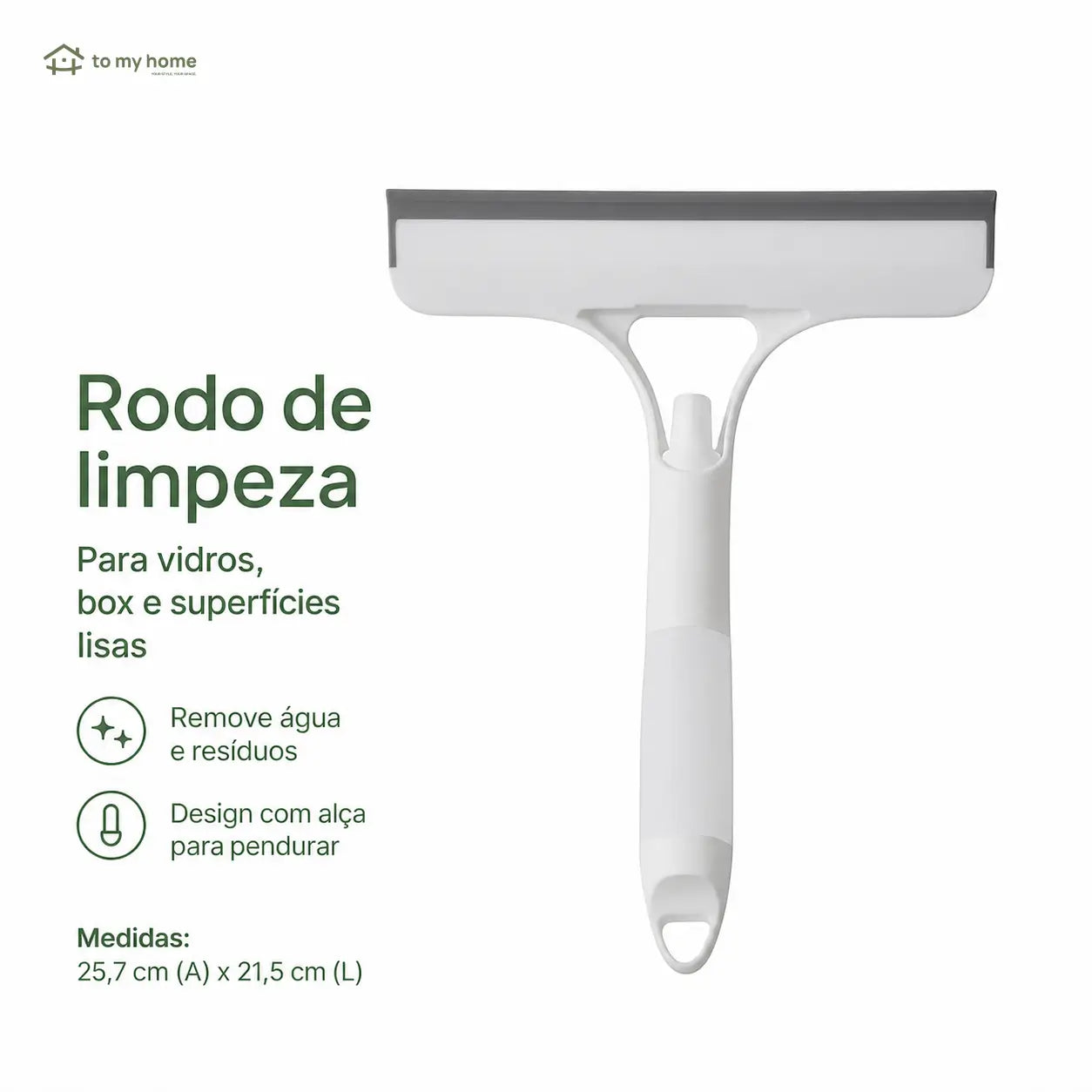 Rodo limpador de vidros 3 em 1 com spray, raspador e microfibra para janelas, para-brisa e bancadas na limpeza diária