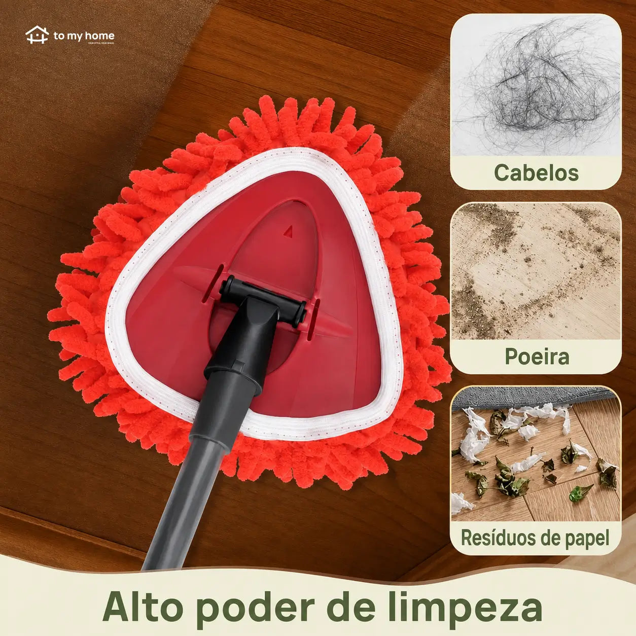 Cabeças de espanador em chenille para mop sistema 1 tanque, limpeza a seco de poeira, móveis, teto e persianas com instalação fácil