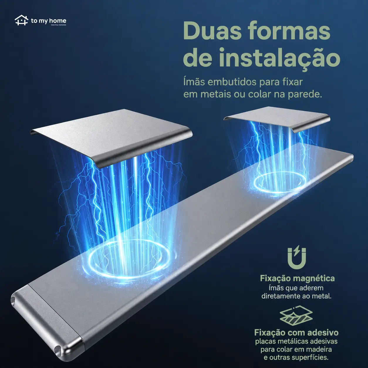 Luminária LED recarregável USB-C com sensor de presença, instalação magnética e brilho ajustável para armários, cozinha e corredor