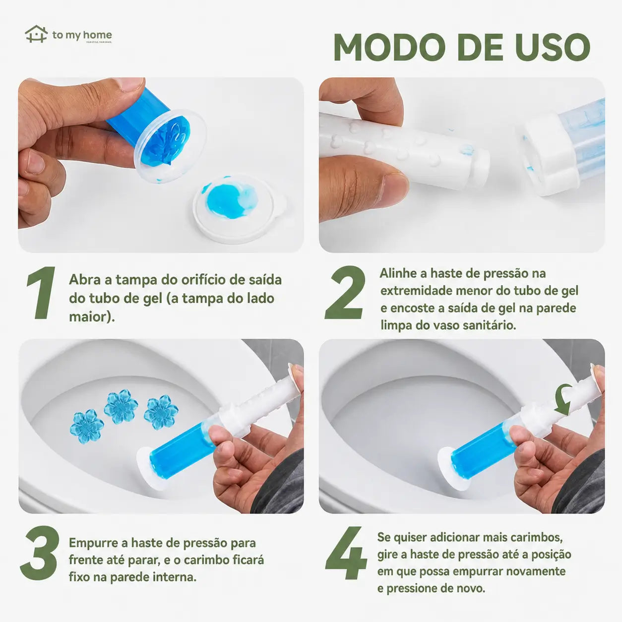 Gel limpador para vaso sanitário com fragrância natural e 84 flores adesivas para banheiros residenciais e comerciais