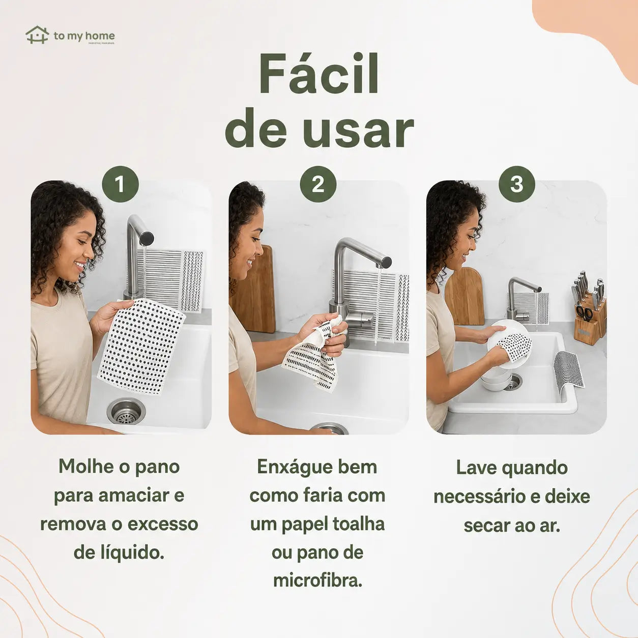 Panos de prato suecos reutilizáveis com alta absorção para cozinha, pia, bancadas e limpeza diária sem riscar superfícies em toda a casa
