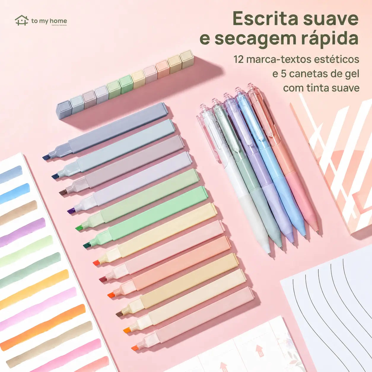 Capa bolsa para Bíblia com alça ajustável, bolsos organizadores e kit marca-textos para estudo, igreja e journaling cristão no dia a dia