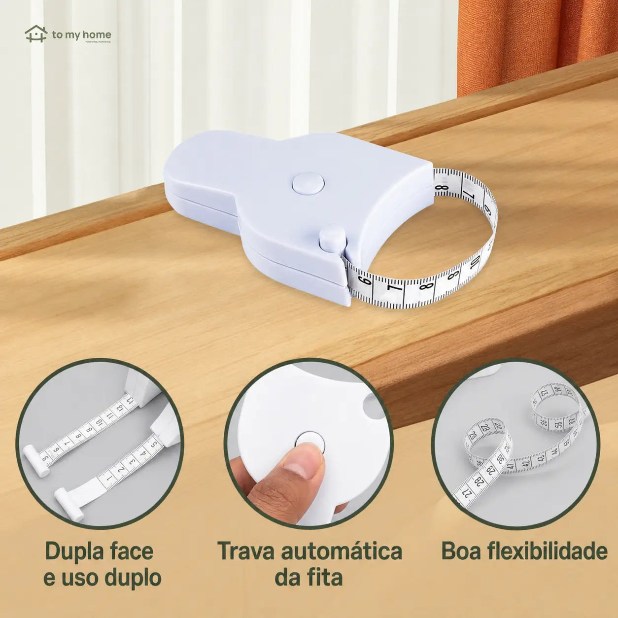 Fita métrica para corpo 3D de 150 cm com retração automática e trava, ideal para fitness, alfaiataria e ajustes de roupas em casa