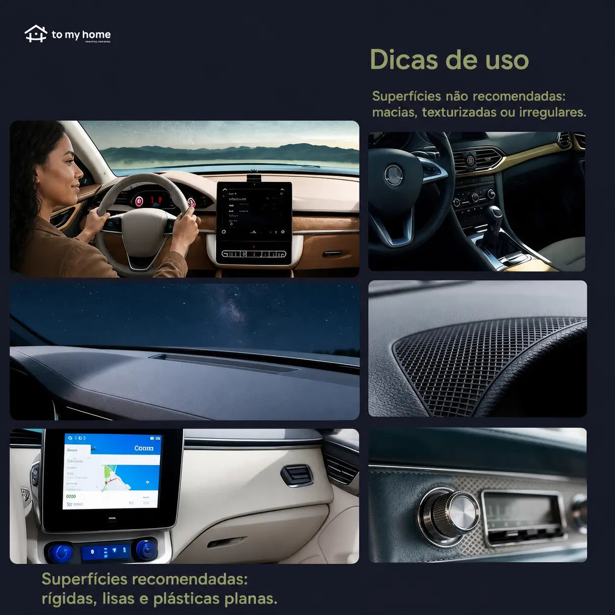 Suporte magnético para celular com ventosa a vácuo, rotação 360° e uso dobrável no carro, espelho ou academia
