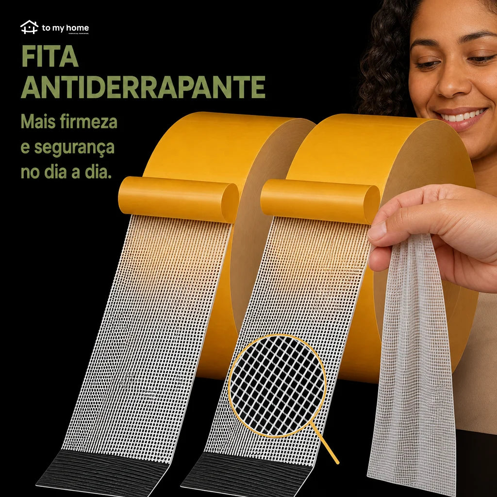 Fita dupla face telada impermeável de alta fixação, removível sem resíduos, para tapetes, quadros, decoração e reparos em casa no uso diário