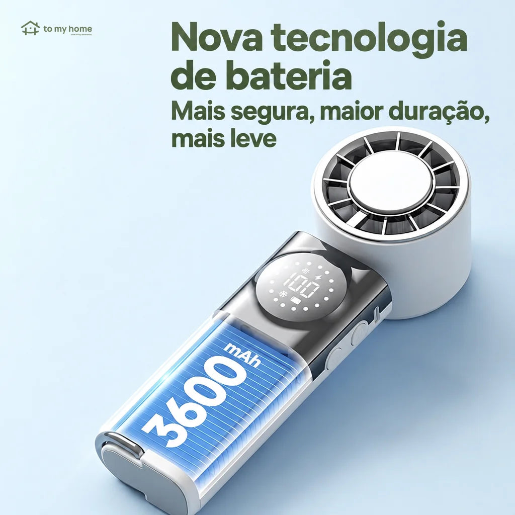 Mini ventilador portátil 7 em 1 com 100 velocidades