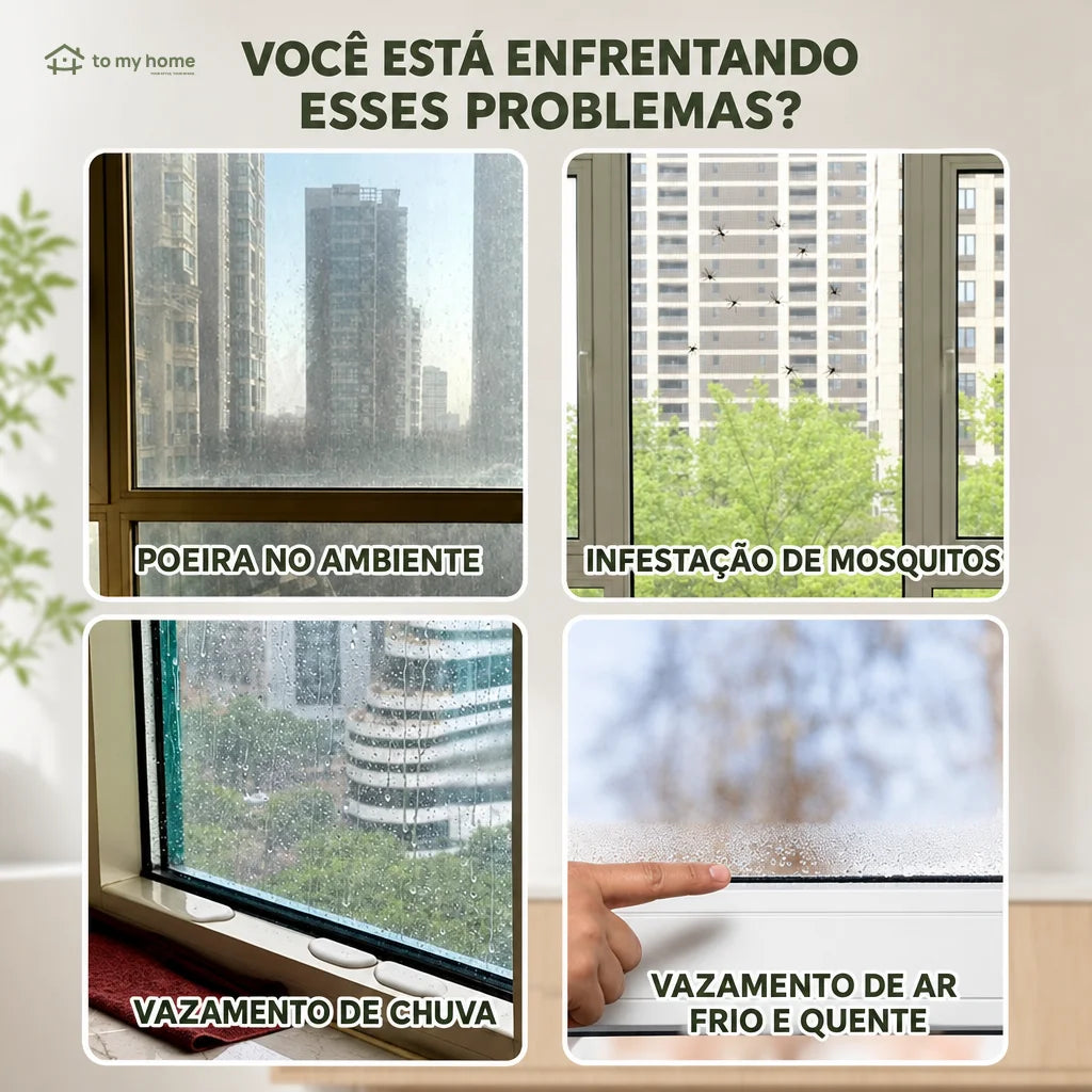 Veda fresta autoadesivo para portas com rolo de 5 m