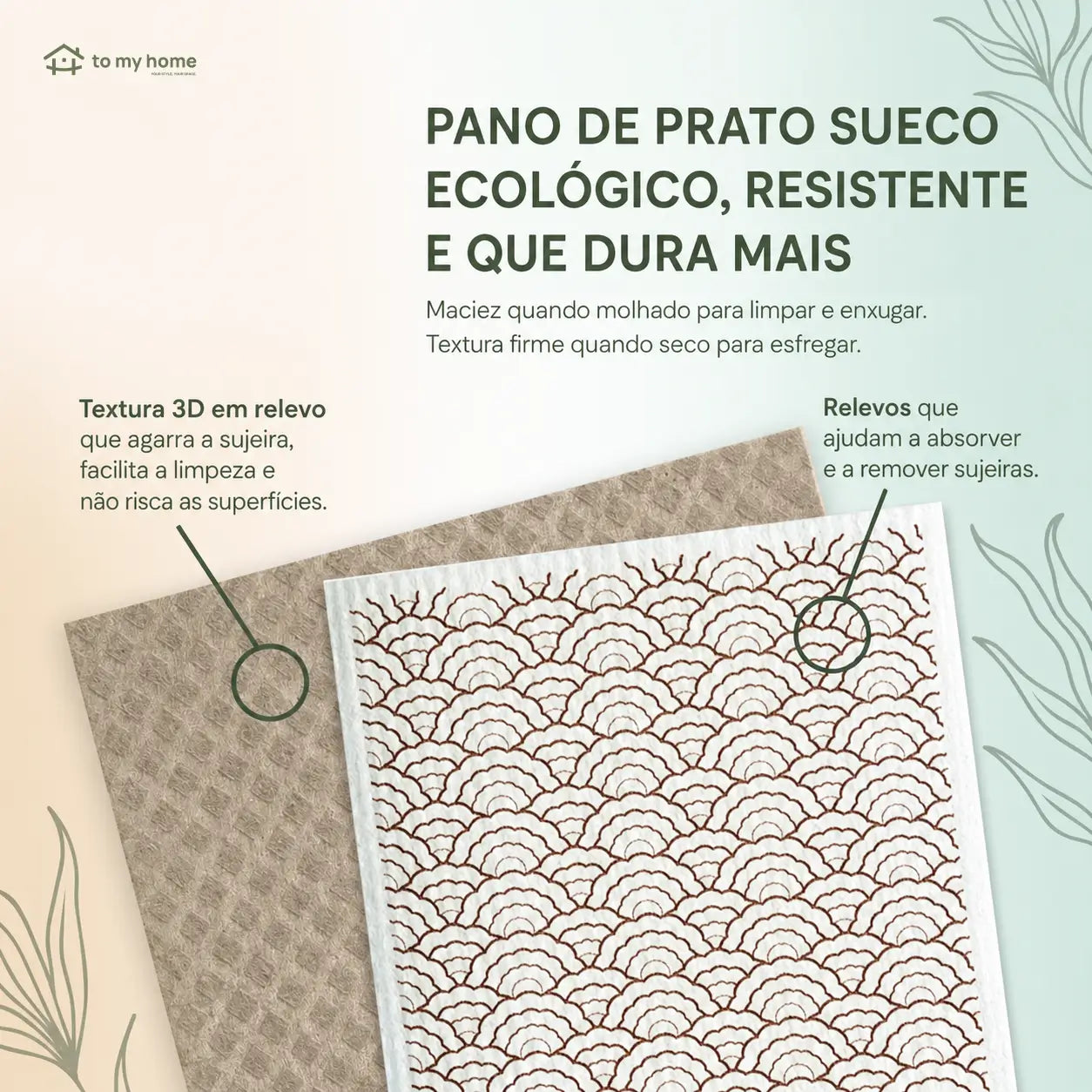 Panos de prato suecos reutilizáveis com alta absorção para cozinha, pia, bancadas e limpeza diária sem riscar superfícies em toda a casa