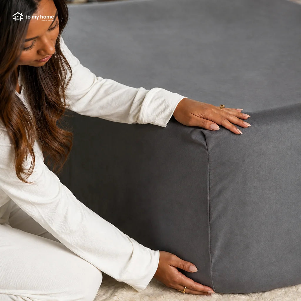 Lençol com elástico em microfibra macia, bolso extra profundo para colchões altos de até 61 cm, cama prática e confortável