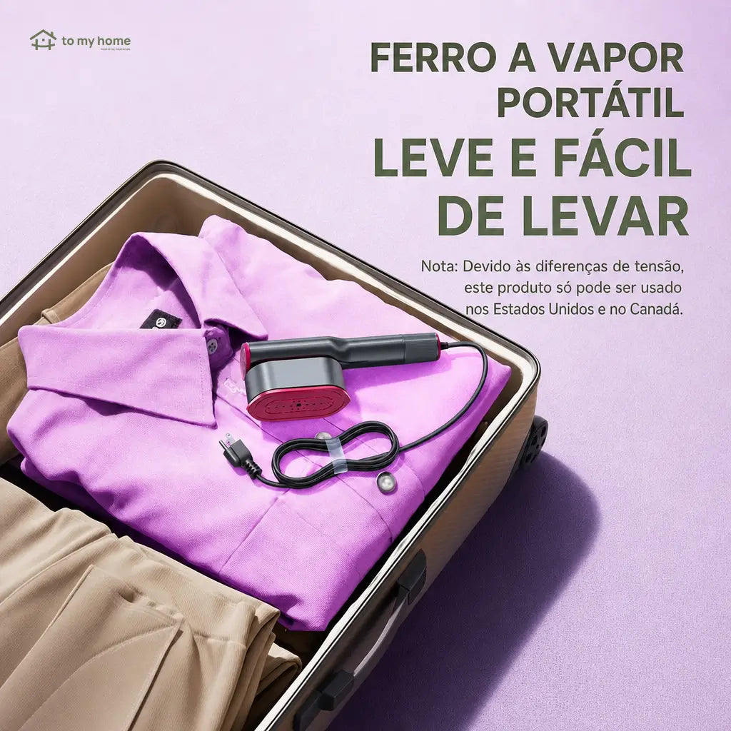 Passadeira a vapor portátil 2 em 1 com 7 modos, aquecimento rápido e cabo giratório para roupas em casa e viagens curtas
