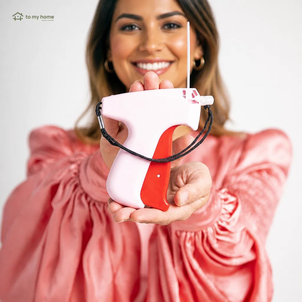 Máquina de costura manual tipo pistola com 6 agulhas e 1200 micro pontos para reparos rápidos em roupas em casa práticos