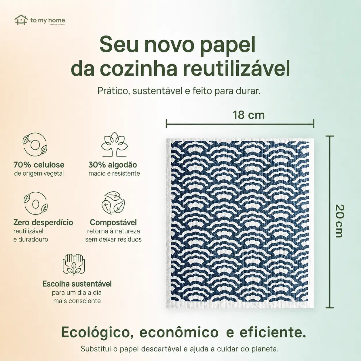 Panos de prato suecos reutilizáveis com alta absorção para cozinha, pia, bancadas e limpeza diária sem riscar superfícies em toda a casa