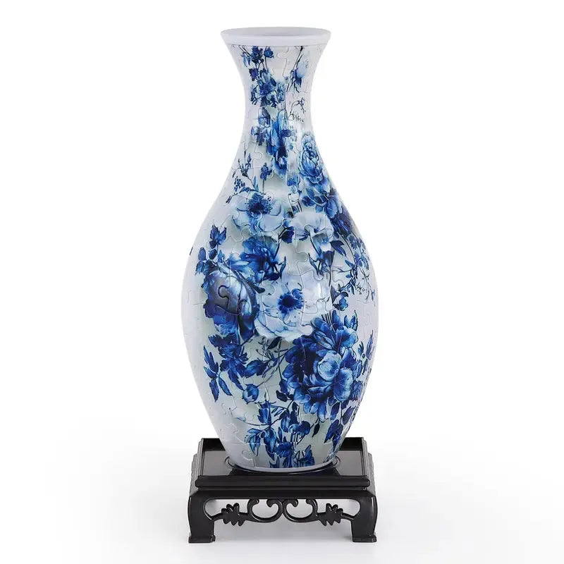 Vaso Decorativo Quebra-Cabeça 3D para Flores, Arranjos Criativos, Design Artístico Moderno e Decoração Sofisticada de Casa