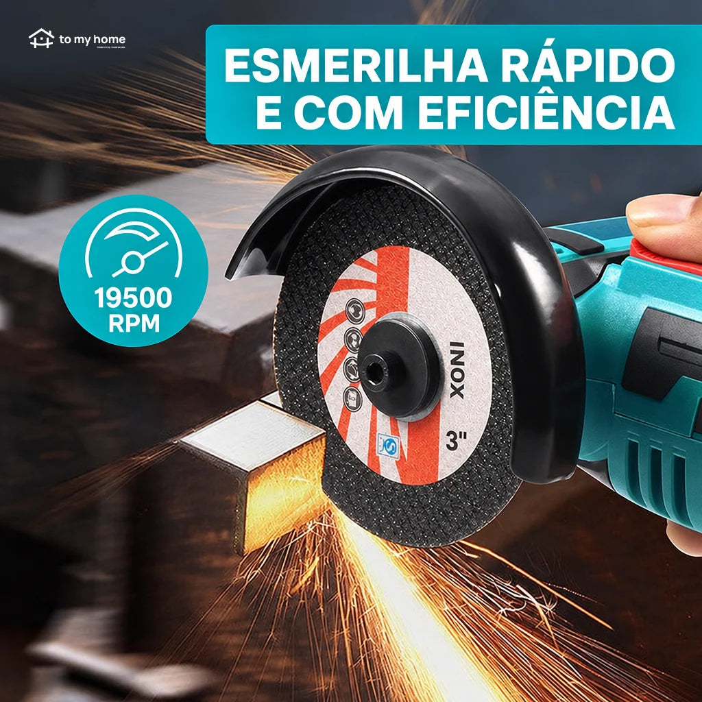 Mini esmerilhadeira sem fio 12V com motor sem escovas