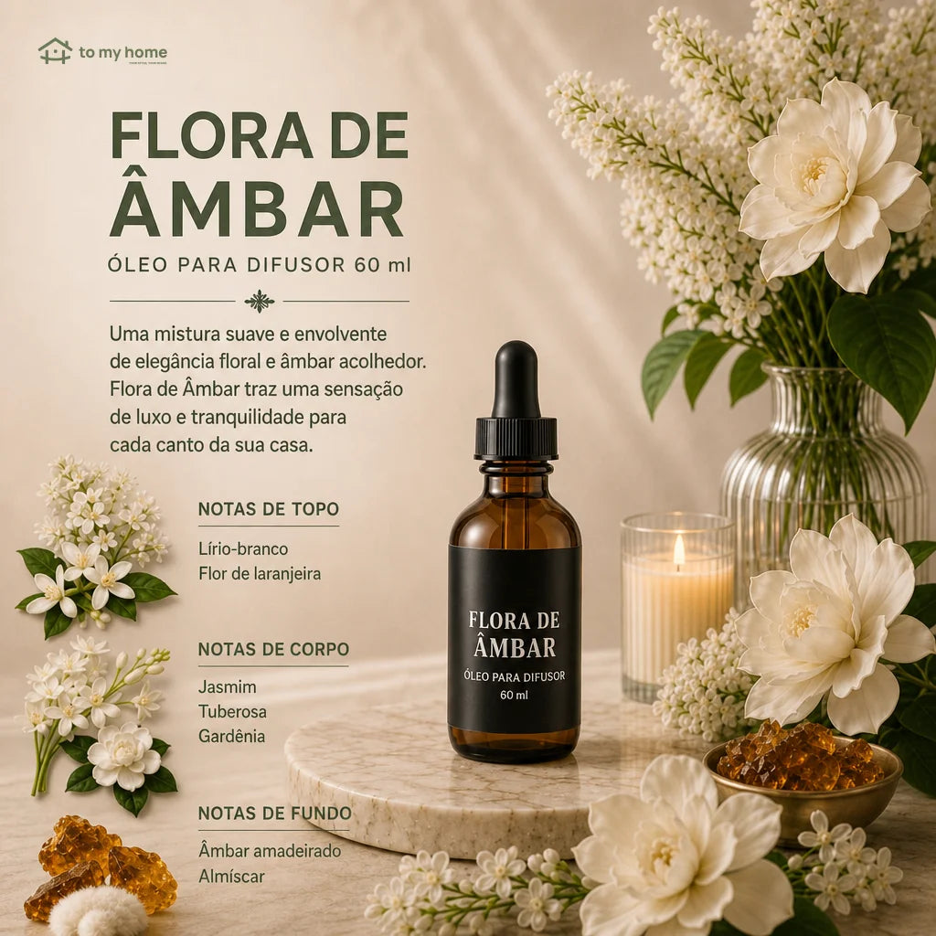Óleo aromático para difusor 59 ml com fragrância duradoura para perfumar ambientes e criar uma atmosfera acolhedora em casa todos os dias