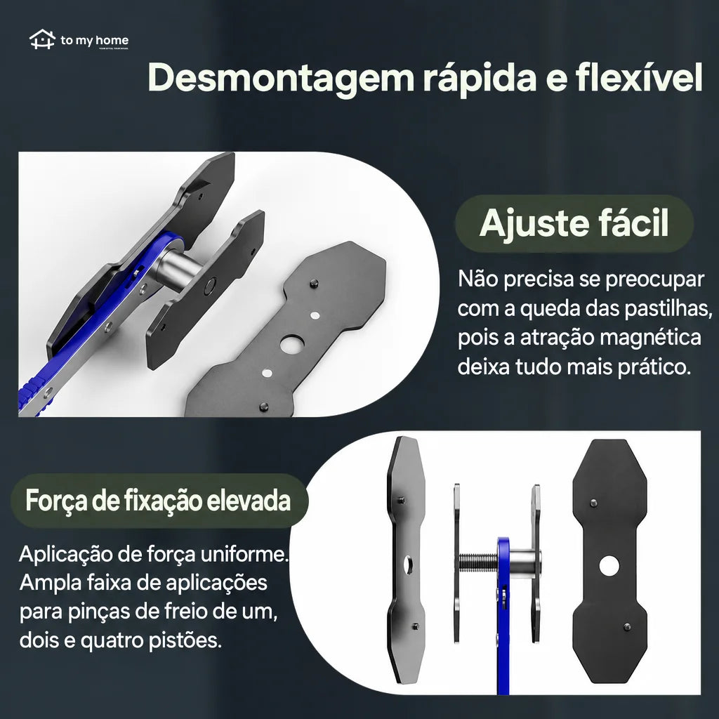 Recuador de pistão de pinça de freio com catraca 360°
